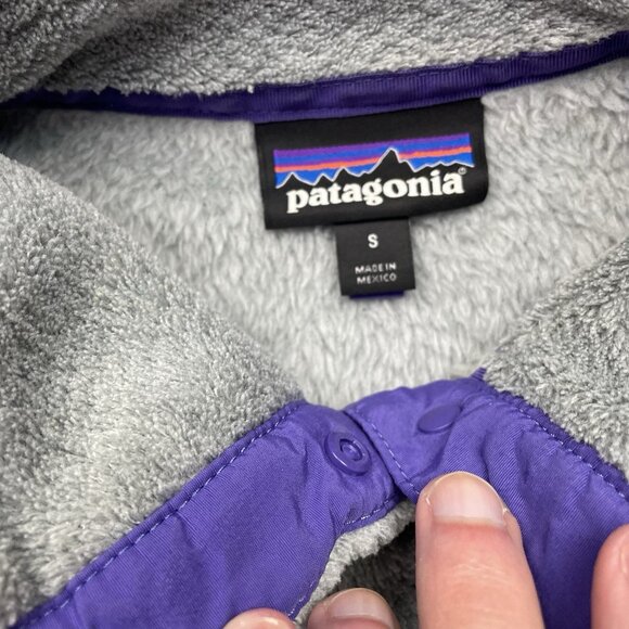 Patagonia Re-Tool Snap-T Fleece Pullover Women’s Size Small Sweatshirt Gray - Picture 4 of 6